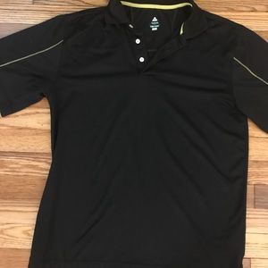 Men’s black golf shirt